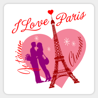 I Love Paris Sticker